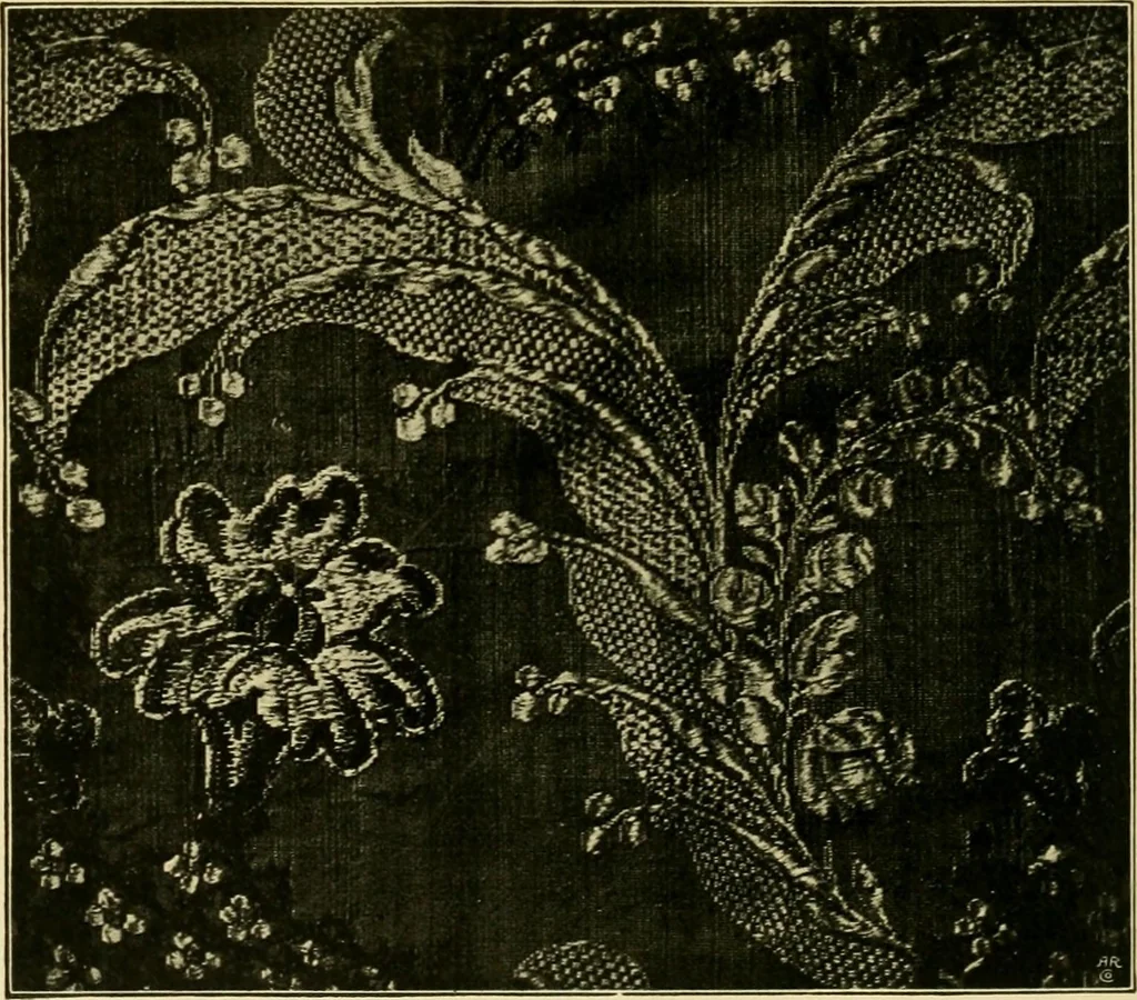 An illustration from Ornament & its application; a book for students, treating in a practical way of the relation of design to material, tools and methods of work, 1904, leaf 77