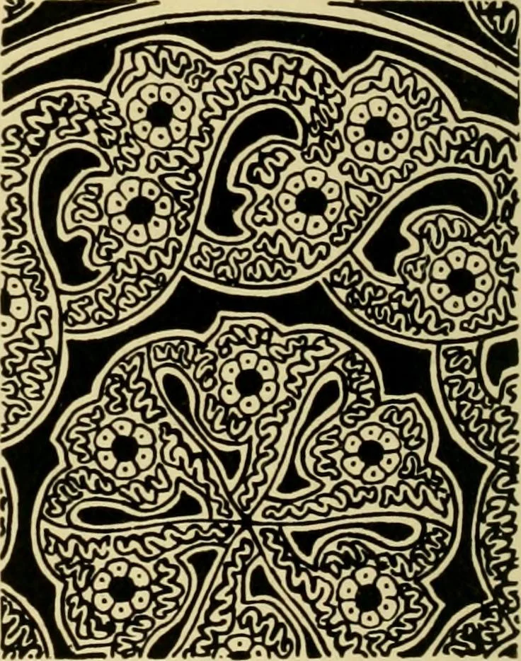An illustration from Ornament & its application; a book for students, treating in a practical way of the relation of design to material, tools and methods of work, 1904, leaf 81