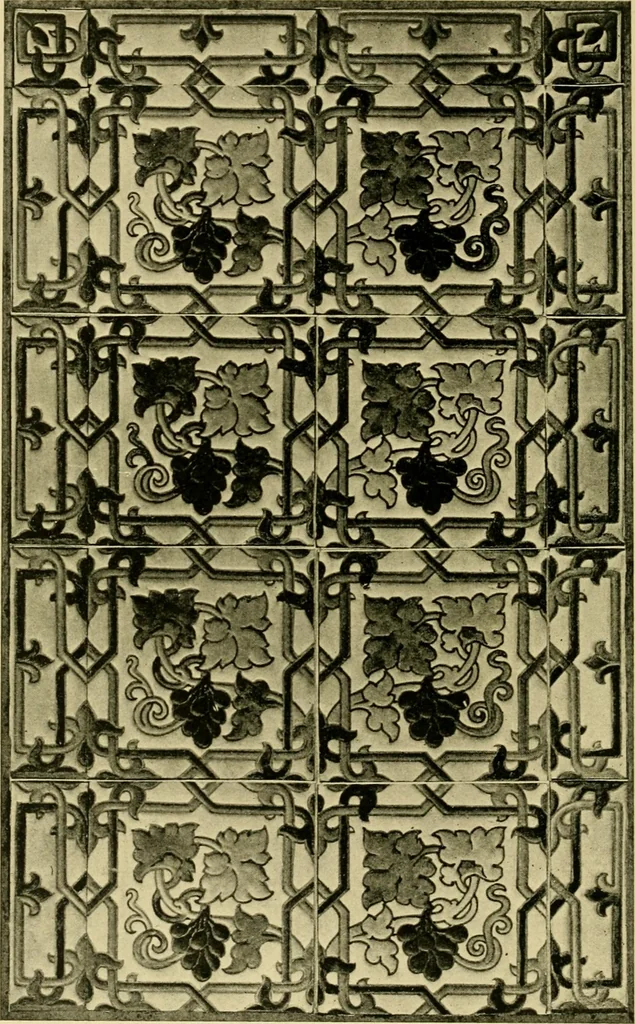 An illustration from Ornament & its application; a book for students, treating in a practical way of the relation of design to material, tools and methods of work, 1904, leaf 97