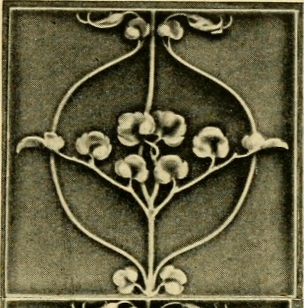 An illustration from Ornament & its application; a book for students, treating in a practical way of the relation of design to material, tools and methods of work, 1904, leaf 98