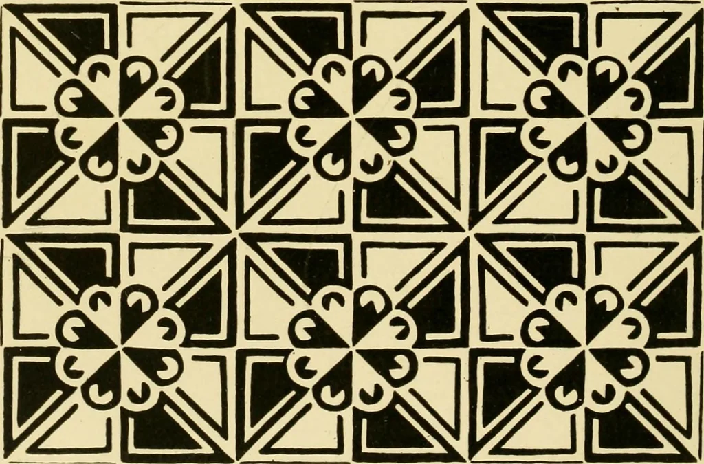 An illustration from Ornament & its application; a book for students, treating in a practical way of the relation of design to material, tools and methods of work, 1904, leaf 99