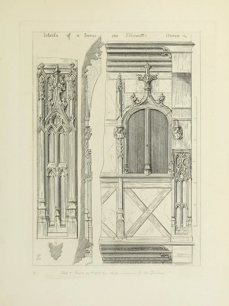 An illustration from Ornaments of the 15th and 16th centuries, 1835, leaf 10