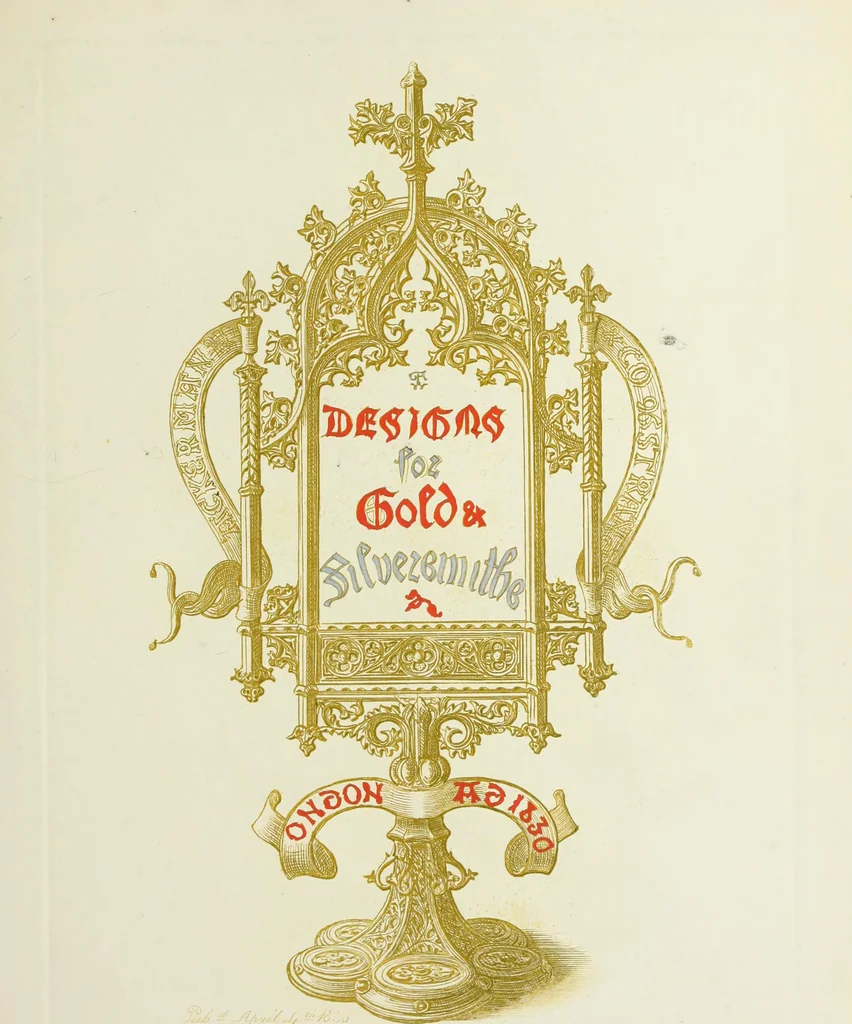 An illustration from Ornaments of the 15th and 16th centuries, 1835, leaf 100