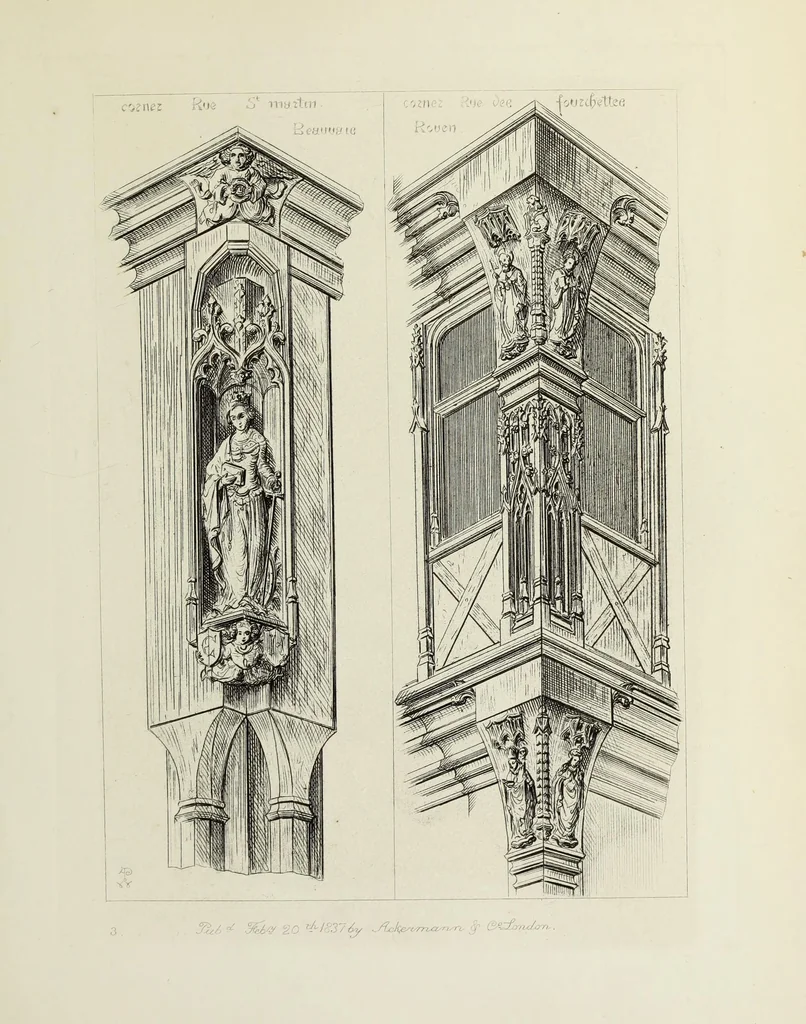 An illustration from Ornaments of the 15th and 16th centuries, 1835, leaf 12