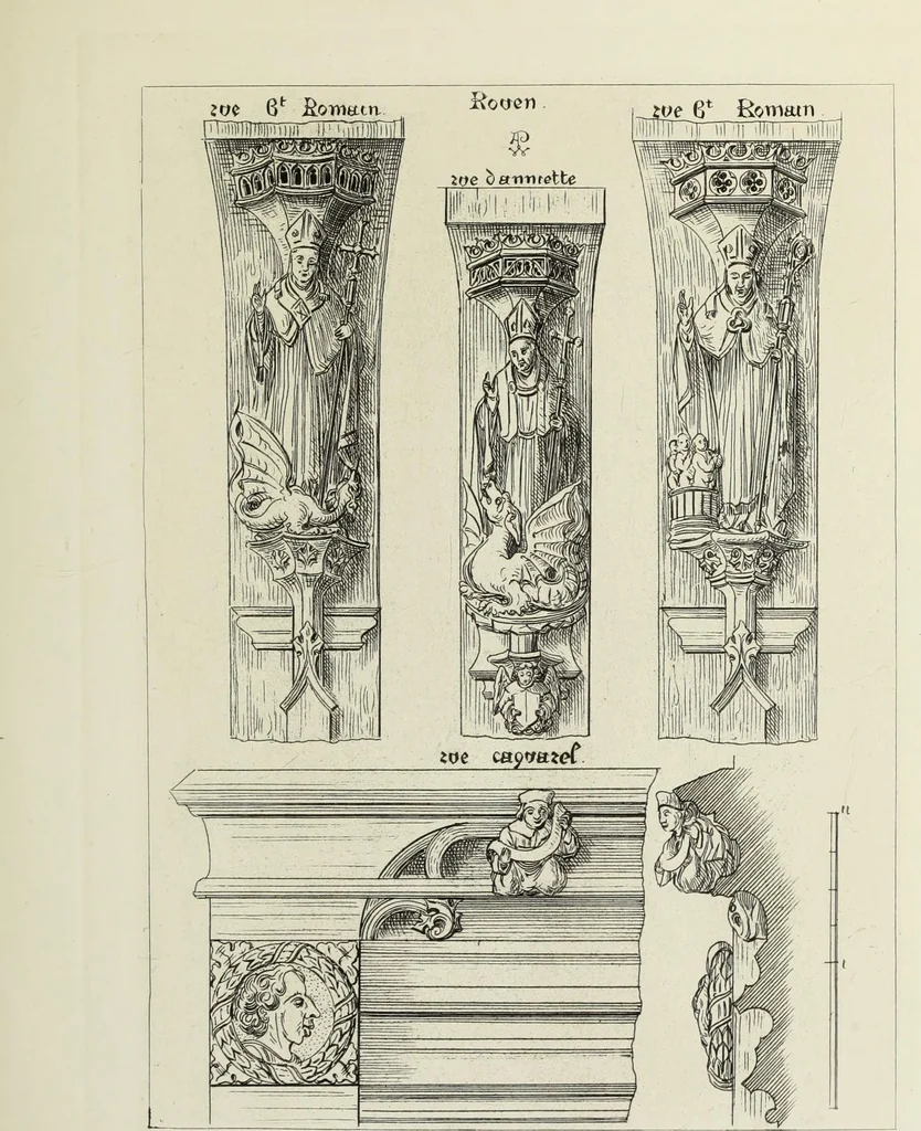 An illustration from Ornaments of the 15th and 16th centuries, 1835, leaf 14