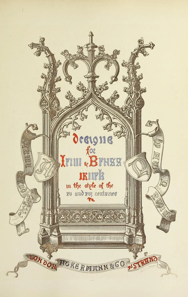 An illustration from Ornaments of the 15th and 16th centuries, 1835, leaf 156