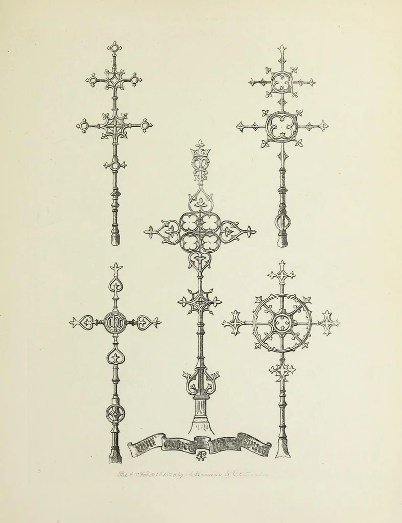 An illustration from Ornaments of the 15th and 16th centuries, 1835, leaf 160