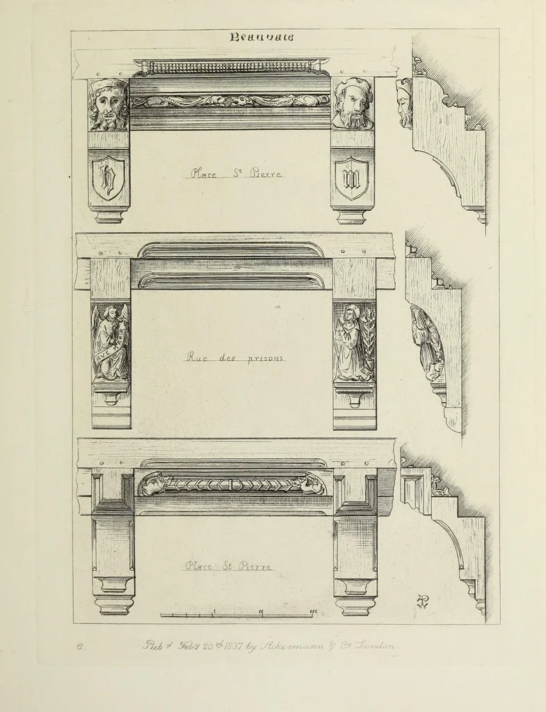 An illustration from Ornaments of the 15th and 16th centuries, 1835, leaf 18