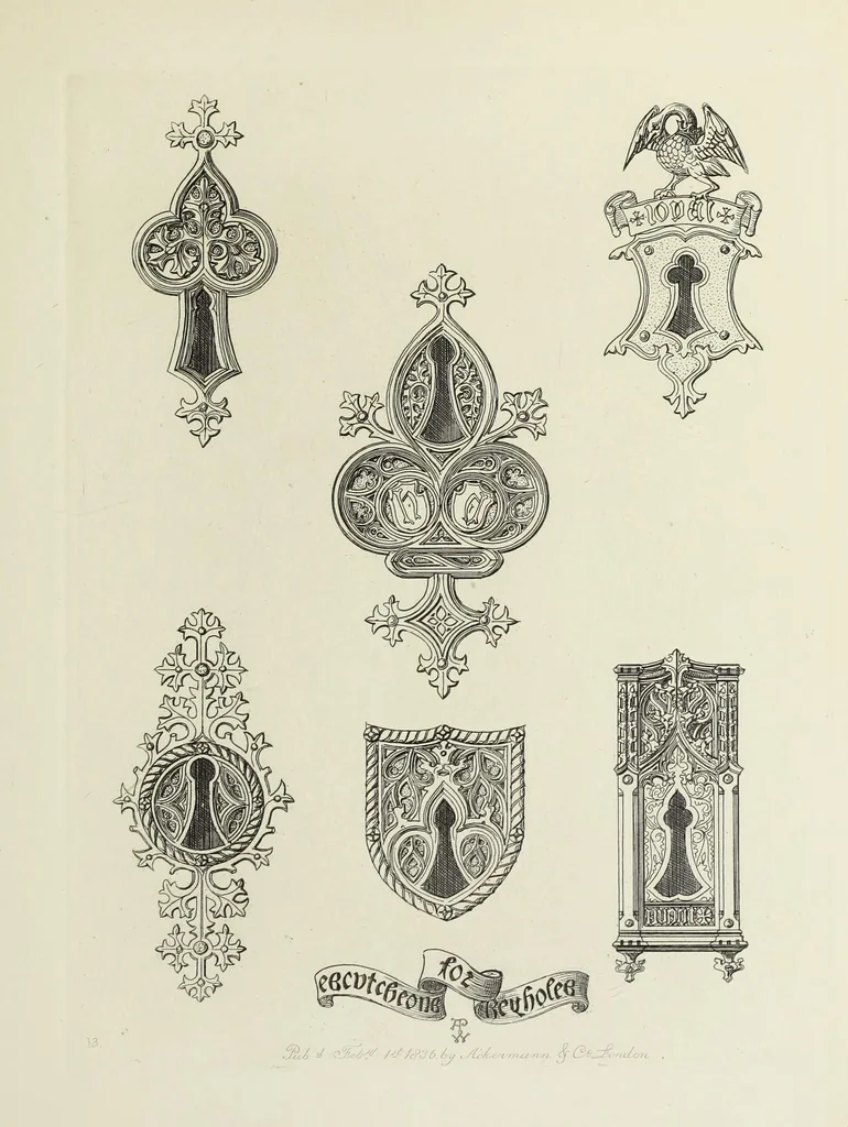 An illustration from Ornaments of the 15th and 16th centuries, 1835, leaf 180