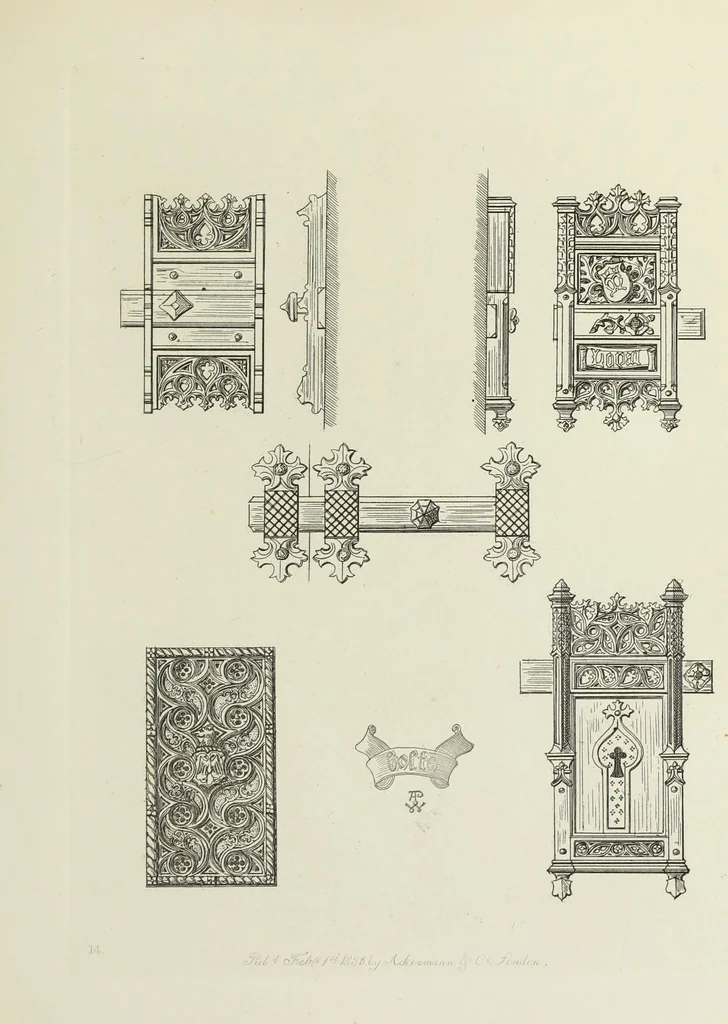 An illustration from Ornaments of the 15th and 16th centuries, 1835, leaf 182