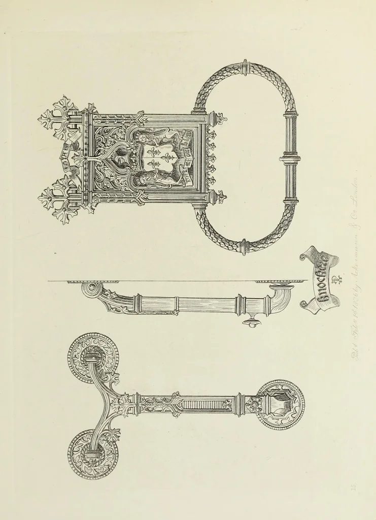 An illustration from Ornaments of the 15th and 16th centuries, 1835, leaf 184