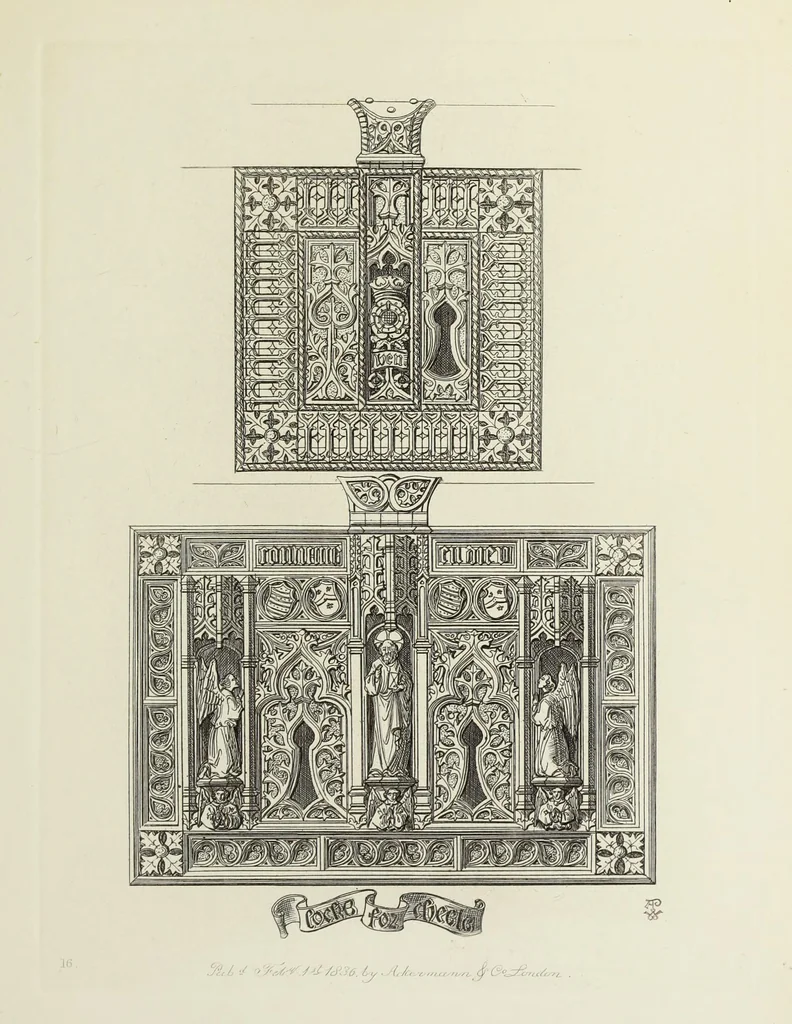 An illustration from Ornaments of the 15th and 16th centuries, 1835, leaf 186