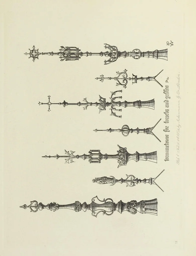An illustration from Ornaments of the 15th and 16th centuries, 1835, leaf 190