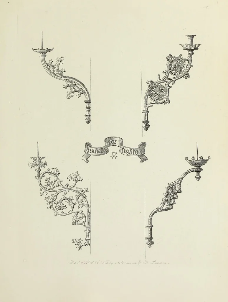 An illustration from Ornaments of the 15th and 16th centuries, 1835, leaf 206