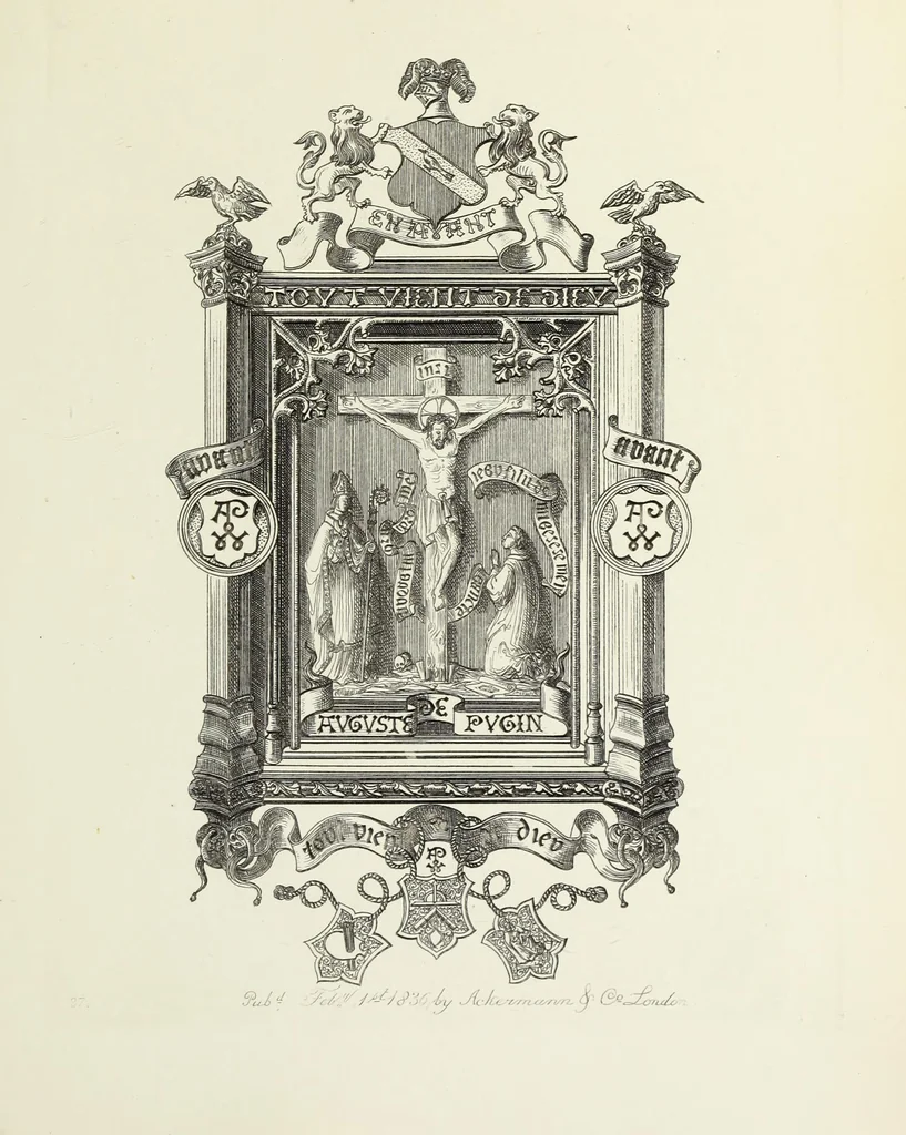 An illustration from Ornaments of the 15th and 16th centuries, 1835, leaf 208