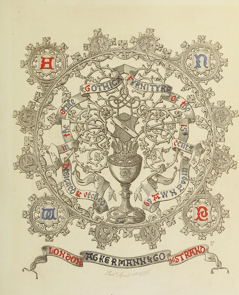 An illustration from Ornaments of the 15th and 16th centuries, 1835, leaf 50