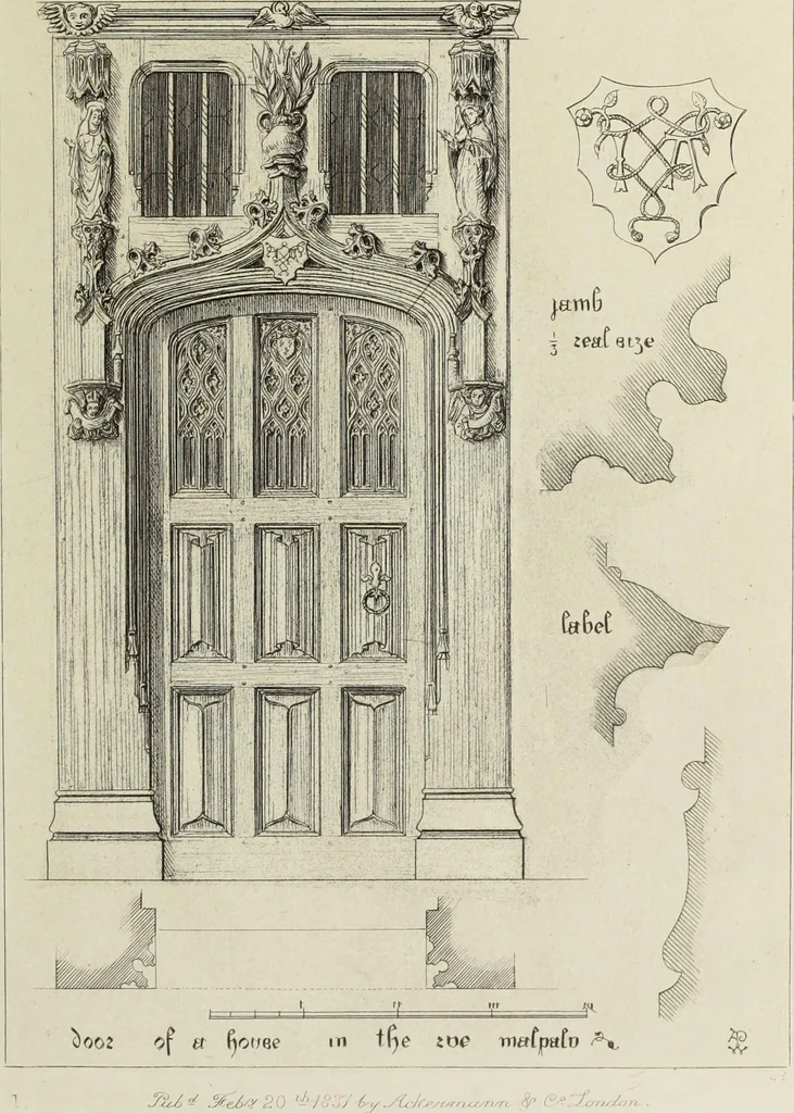 An illustration from Ornaments of the 15th and 16th centuries, 1835, leaf 8
