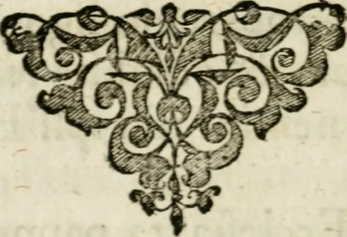 An illustration from Ornatvs ecclesiasticvs, hoc est, Compendivm praecipvarvm rervm, qvibvs qvaevis rite decenterqve compositae ecclesiae exornari, ac redimiri debent : omnibus ecclesiarum praelatis & rectoribus, per totam Ratisbonensem Dioecesin cum primis necessarium, Latinè & Germanicè, adiectis etiam quarundam suppellectilium figuris, 1591, leaf 135