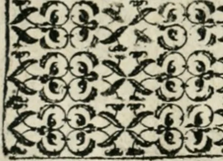 An illustration from Ornatvs ecclesiasticvs, hoc est, Compendivm praecipvarvm rervm, qvibvs qvaevis rite decenterqve compositae ecclesiae exornari, ac redimiri debent : omnibus ecclesiarum praelatis & rectoribus, per totam Ratisbonensem Dioecesin cum primis necessarium, Latinè & Germanicè, adiectis etiam quarundam suppellectilium figuris, 1591, leaf 165