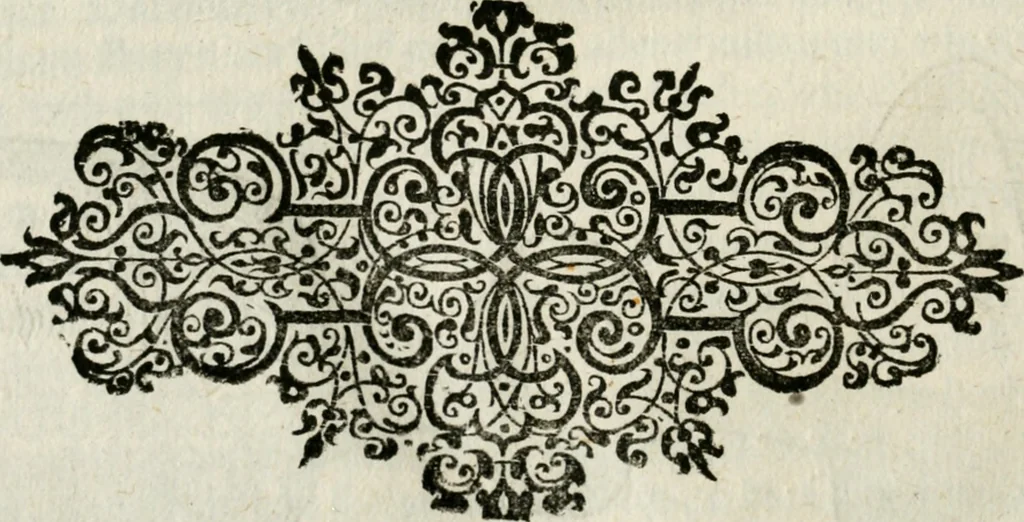 An illustration from Ornatvs ecclesiasticvs, hoc est, Compendivm praecipvarvm rervm, qvibvs qvaevis rite decenterqve compositae ecclesiae exornari, ac redimiri debent : omnibus ecclesiarum praelatis & rectoribus, per totam Ratisbonensem Dioecesin cum primis necessarium, Latinè & Germanicè, adiectis etiam quarundam suppellectilium figuris, 1591, leaf 299