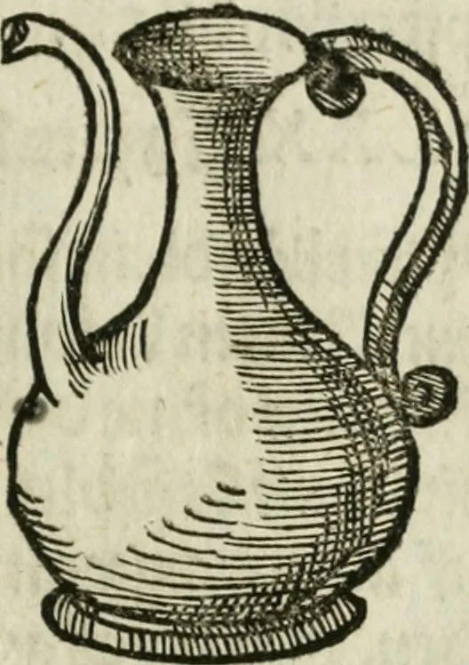 An illustration from Ornatvs ecclesiasticvs, hoc est, Compendivm praecipvarvm rervm, qvibvs qvaevis rite decenterqve compositae ecclesiae exornari, ac redimiri debent : omnibus ecclesiarum praelatis & rectoribus, per totam Ratisbonensem Dioecesin cum primis necessarium, Latinè & Germanicè, adiectis etiam quarundam suppellectilium figuris, 1591, leaf 318