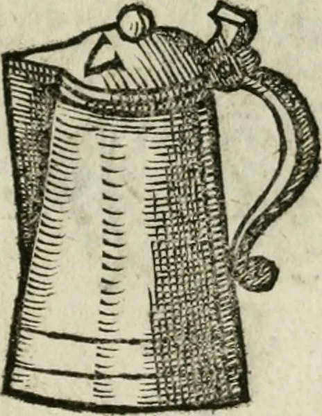 An illustration from Ornatvs ecclesiasticvs, hoc est, Compendivm praecipvarvm rervm, qvibvs qvaevis rite decenterqve compositae ecclesiae exornari, ac redimiri debent : omnibus ecclesiarum praelatis & rectoribus, per totam Ratisbonensem Dioecesin cum primis necessarium, Latinè & Germanicè, adiectis etiam quarundam suppellectilium figuris, 1591, leaf 318