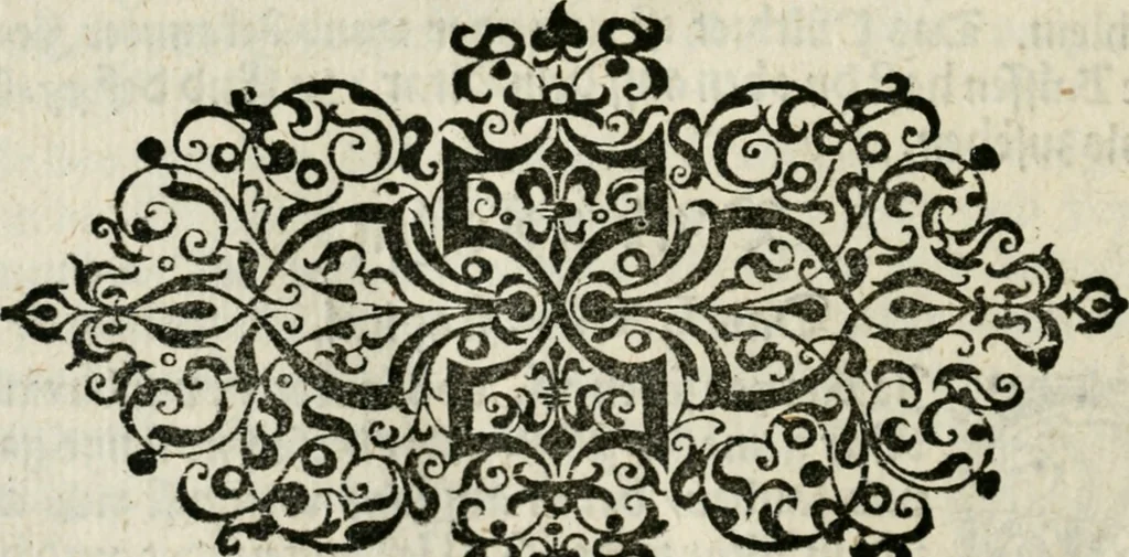 An illustration from Ornatvs ecclesiasticvs, hoc est, Compendivm praecipvarvm rervm, qvibvs qvaevis rite decenterqve compositae ecclesiae exornari, ac redimiri debent : omnibus ecclesiarum praelatis & rectoribus, per totam Ratisbonensem Dioecesin cum primis necessarium, Latinè & Germanicè, adiectis etiam quarundam suppellectilium figuris, 1591, leaf 327