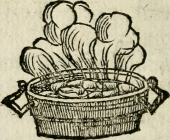 An illustration from Ornatvs ecclesiasticvs, hoc est, Compendivm praecipvarvm rervm, qvibvs qvaevis rite decenterqve compositae ecclesiae exornari, ac redimiri debent : omnibus ecclesiarum praelatis & rectoribus, per totam Ratisbonensem Dioecesin cum primis necessarium, Latinè & Germanicè, adiectis etiam quarundam suppellectilium figuris, 1591, leaf 329