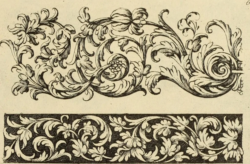 An illustration from Ornemens d'orfevrerie propres pour flanquer et amaller : nouveau livre d'ornemens d'orfevrerie, 1888, leaf 18