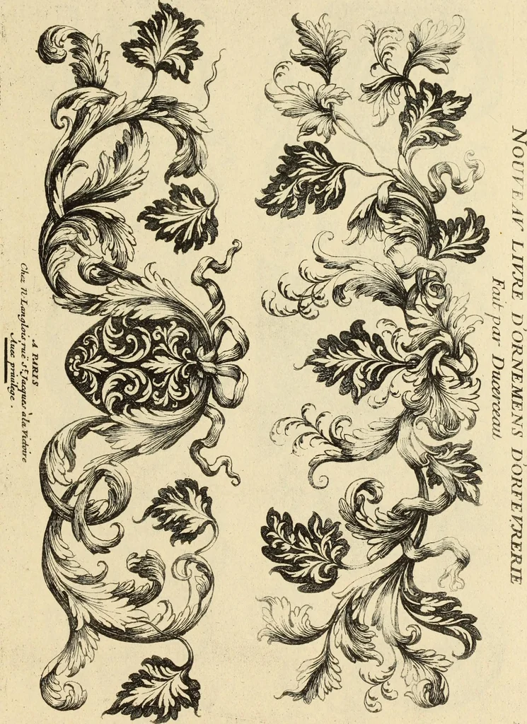 An illustration from Ornemens d'orfevrerie propres pour flanquer et amaller : nouveau livre d'ornemens d'orfevrerie, 1888, leaf 20