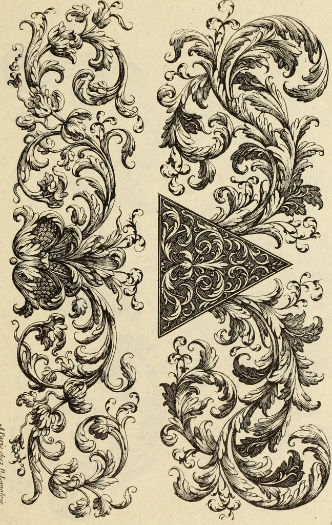 An illustration from Ornemens d'orfevrerie propres pour flanquer et amaller : nouveau livre d'ornemens d'orfevrerie, 1888, leaf 22