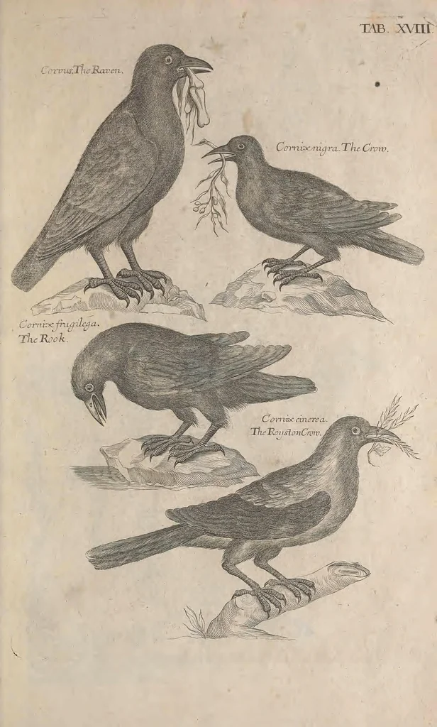An illustration from The ornithology of Francis Willughby of Middleton in the county of Warwick, esq. ... : in three books : wherein all the birds hitherto known, being reduced into a method sutable [i.e. suitable] to their natures, are accurately described : the descriptions illustrated by most elegant figures, nearly resembling the live birds, engraven in LXXVIII copper plates, 1678, leaf 509