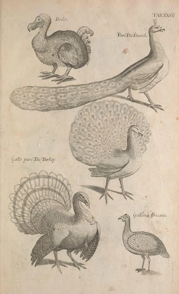 An illustration from The ornithology of Francis Willughby of Middleton in the county of Warwick, esq. ... : in three books : wherein all the birds hitherto known, being reduced into a method sutable [i.e. suitable] to their natures, are accurately described : the descriptions illustrated by most elegant figures, nearly resembling the live birds, engraven in LXXVIII copper plates, 1678, leaf 527
