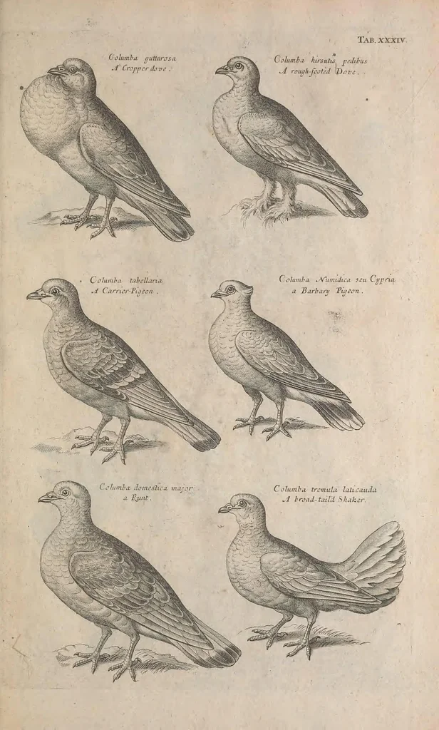 An illustration from The ornithology of Francis Willughby of Middleton in the county of Warwick, esq. ... : in three books : wherein all the birds hitherto known, being reduced into a method sutable [i.e. suitable] to their natures, are accurately described : the descriptions illustrated by most elegant figures, nearly resembling the live birds, engraven in LXXVIII copper plates, 1678, leaf 541