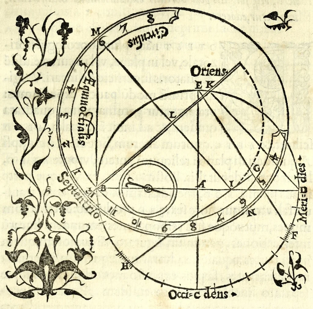 An illustration from Orontii Finei Delphinatis, regii mathematicarvm professoris, De solaribus horologiis & quadrantibus libri quatuor, 1560, leaf 67