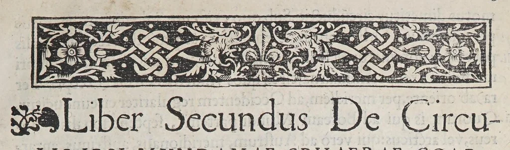 An illustration from Orontij Finei Delphinatis ... [De mundi sphaera, sive Cosmographia] primáve astronomiae parte, lib. V: in audita methodo ab authore renouati, proprijsque tum commentarijs [&] figuris, tum demonstrationibus [&] tabulis recens illustrati. : Eiusdem Orontii, rectarum in circuli quadrante subtensarum (quos sinus vocant) demonstratio, supputatióq[ue]; facillima, nunc primùm edita: vnà cum eoru[n]de[m] sinuu[m] tabula, fideli admodu[m] calculo restitua. : Eiusdem Orontii, organum vniuersale, ex supradicta sinuu[m] ratione contextu[m], quo tu[m] geometrici, tu[m] omnes astronomici canones, ex quatuor sinuu[m] proportione pendentes, mira facilitate practicantur, 1542, leaf 31