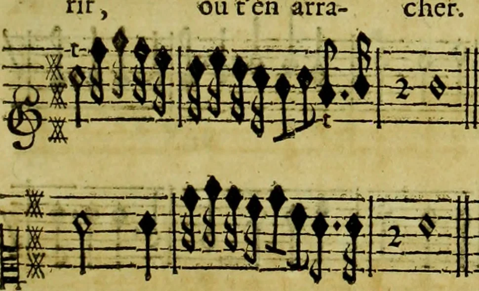 An illustration from Orphée, tragedie, 1690, leaf 110