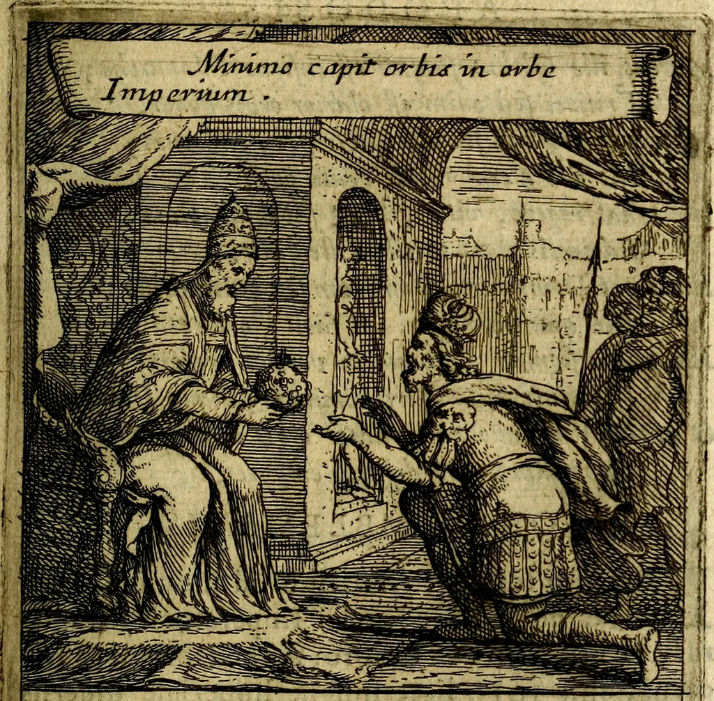 An illustration from Orphevs evcharisticvs. Sive devs absconditvs humanitatis illecebris illustriores mundi partes ad se pertrahens, vltroneas arcanae maiestatis adoratrices, 1657, leaf 138