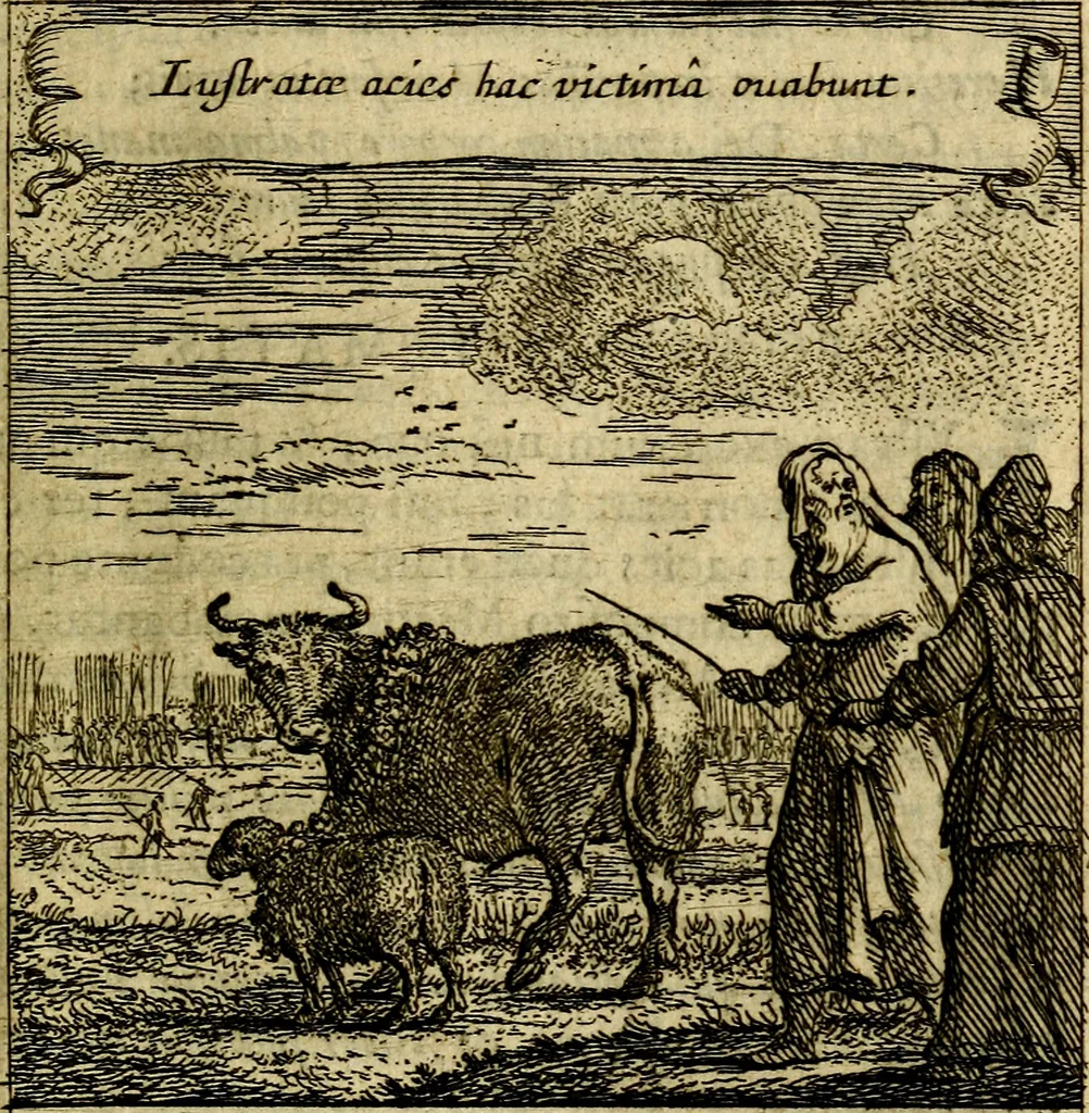 An illustration from Orphevs evcharisticvs. Sive devs absconditvs humanitatis illecebris illustriores mundi partes ad se pertrahens, vltroneas arcanae maiestatis adoratrices, 1657, leaf 174