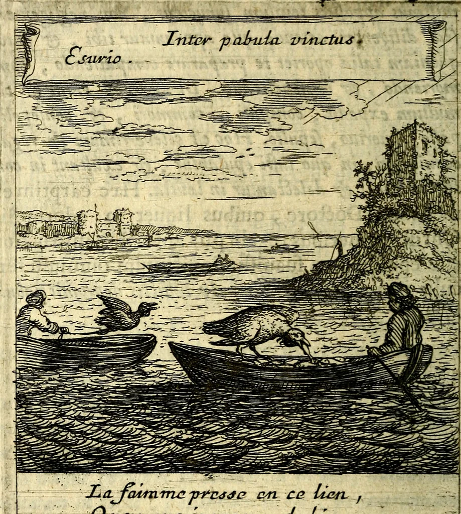An illustration from Orphevs evcharisticvs. Sive devs absconditvs humanitatis illecebris illustriores mundi partes ad se pertrahens, vltroneas arcanae maiestatis adoratrices, 1657, leaf 269