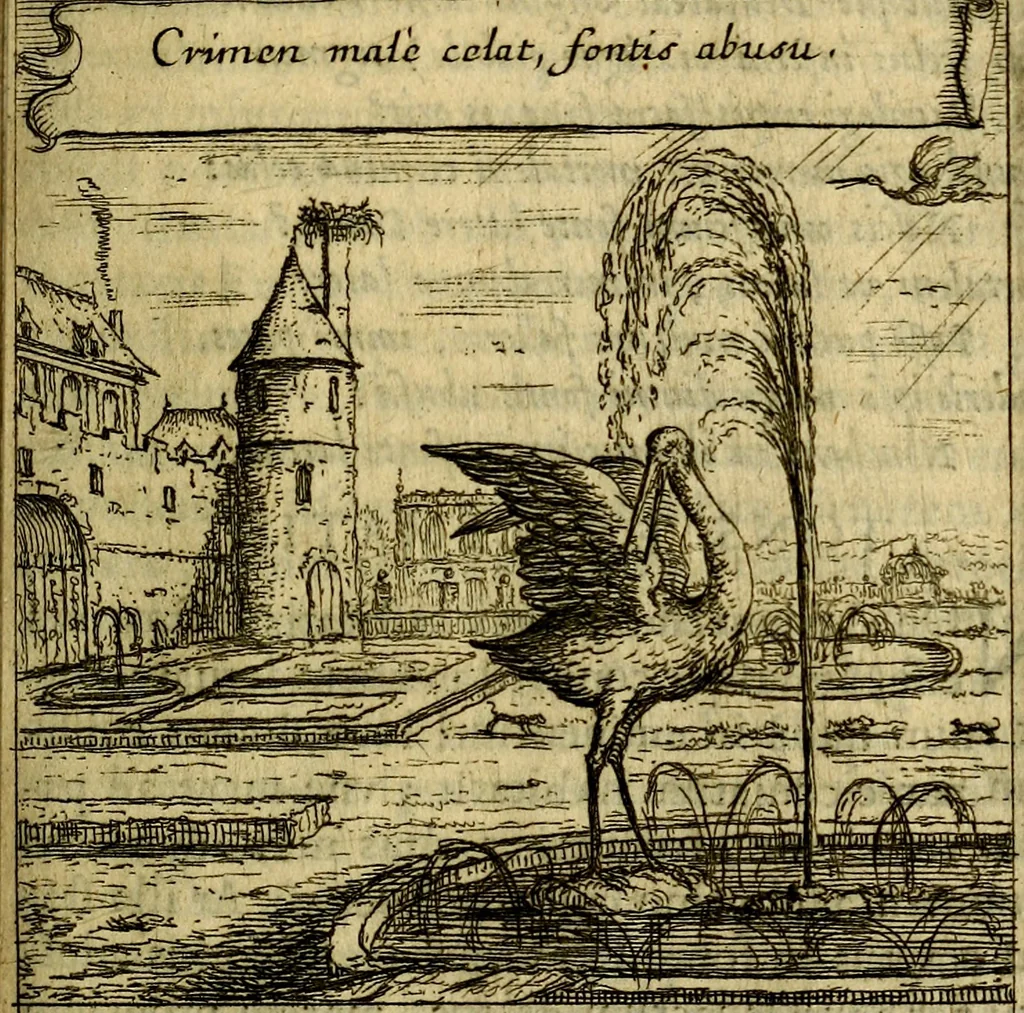 An illustration from Orphevs evcharisticvs. Sive devs absconditvs humanitatis illecebris illustriores mundi partes ad se pertrahens, vltroneas arcanae maiestatis adoratrices, 1657, leaf 320