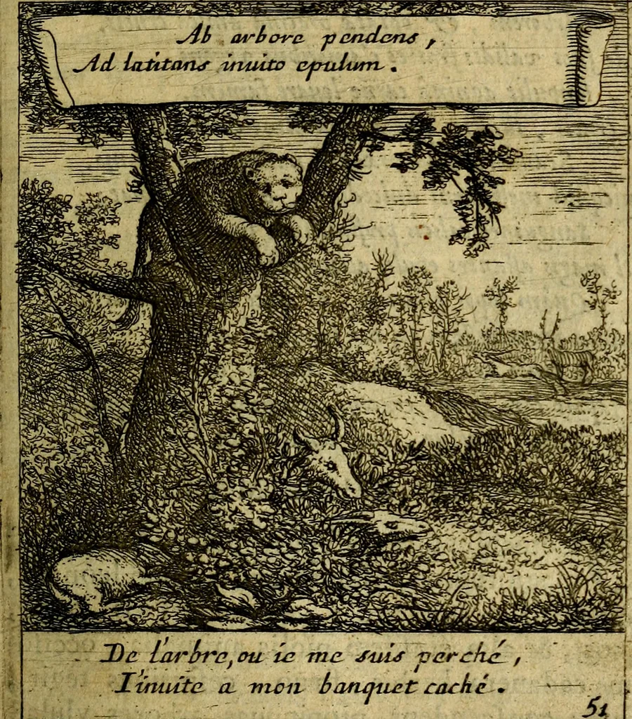 An illustration from Orphevs evcharisticvs. Sive devs absconditvs humanitatis illecebris illustriores mundi partes ad se pertrahens, vltroneas arcanae maiestatis adoratrices, 1657, leaf 374