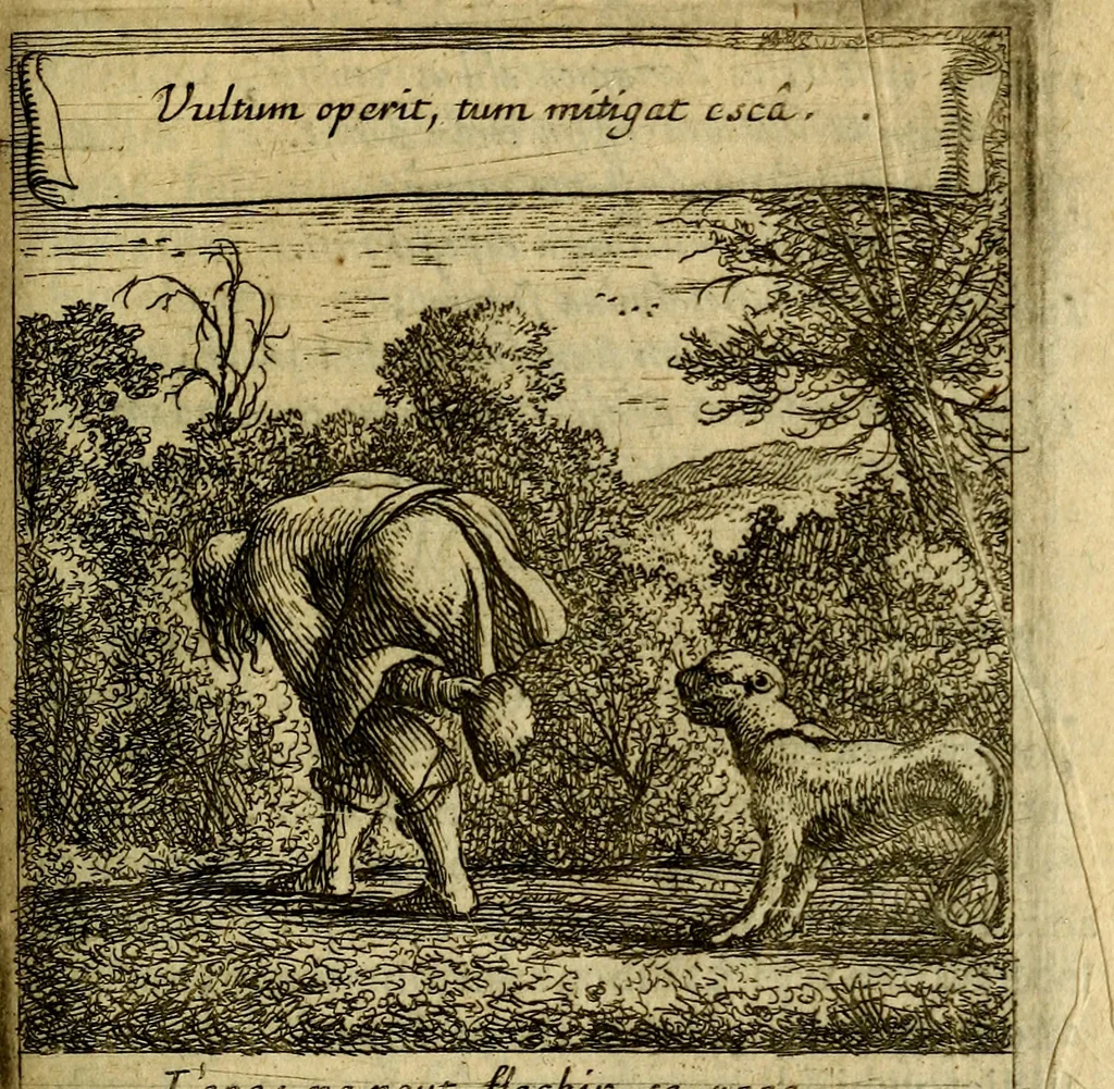 An illustration from Orphevs evcharisticvs. Sive devs absconditvs humanitatis illecebris illustriores mundi partes ad se pertrahens, vltroneas arcanae maiestatis adoratrices, 1657, leaf 380