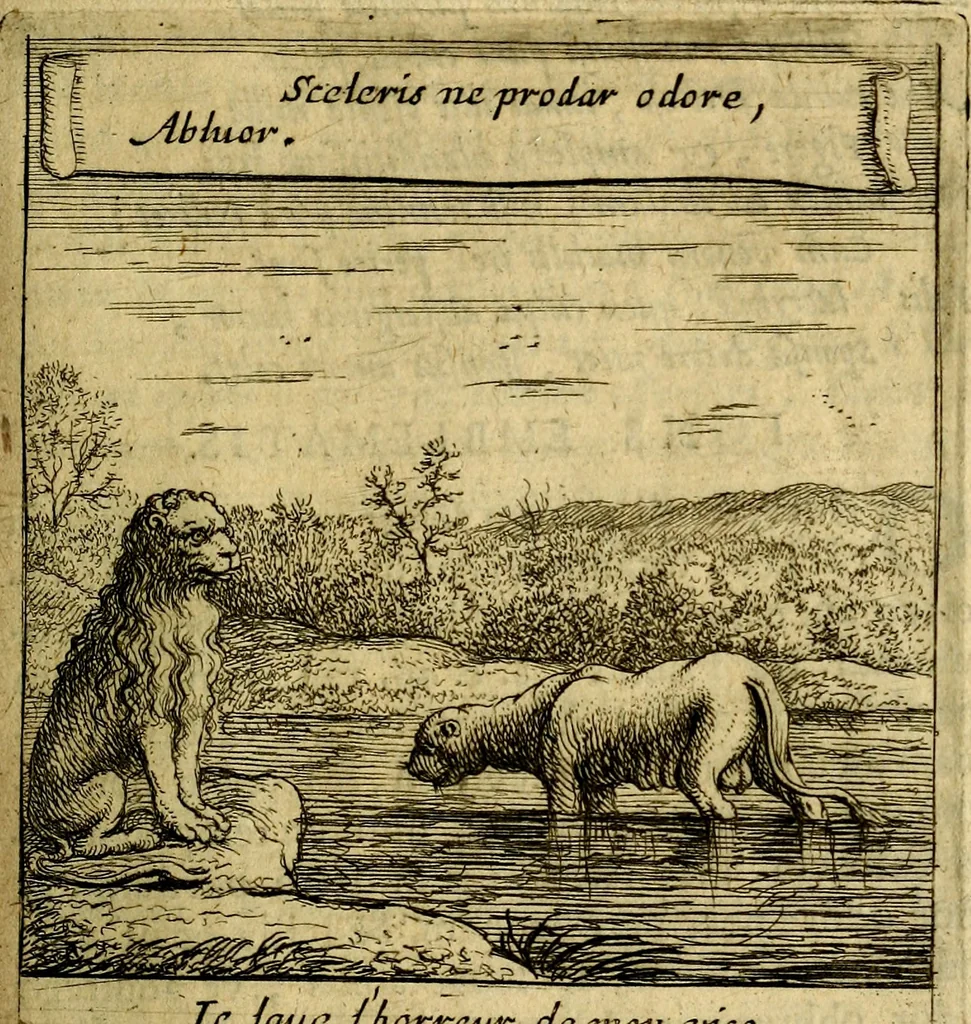 An illustration from Orphevs evcharisticvs. Sive devs absconditvs humanitatis illecebris illustriores mundi partes ad se pertrahens, vltroneas arcanae maiestatis adoratrices, 1657, leaf 392