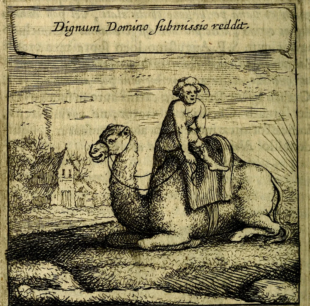 An illustration from Orphevs evcharisticvs. Sive devs absconditvs humanitatis illecebris illustriores mundi partes ad se pertrahens, vltroneas arcanae maiestatis adoratrices, 1657, leaf 417