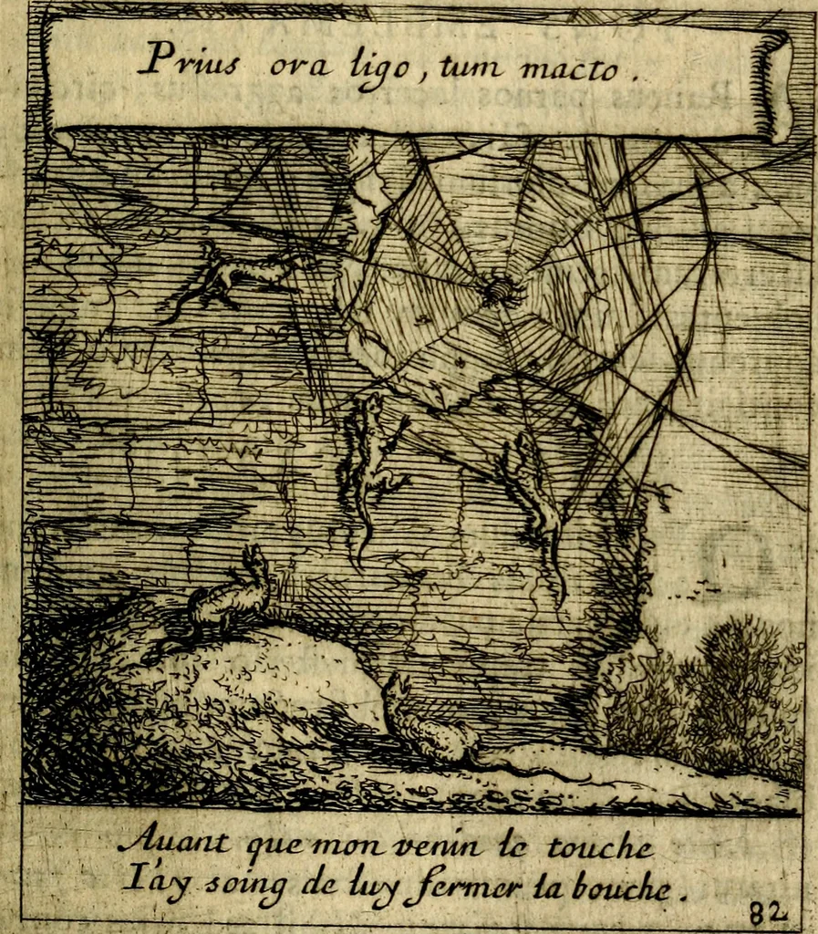 An illustration from Orphevs evcharisticvs. Sive devs absconditvs humanitatis illecebris illustriores mundi partes ad se pertrahens, vltroneas arcanae maiestatis adoratrices, 1657, leaf 578