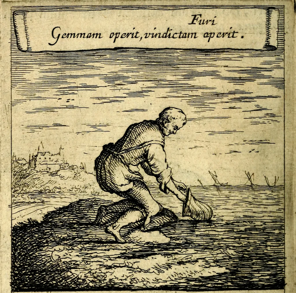 An illustration from Orphevs evcharisticvs. Sive devs absconditvs humanitatis illecebris illustriores mundi partes ad se pertrahens, vltroneas arcanae maiestatis adoratrices, 1657, leaf 613