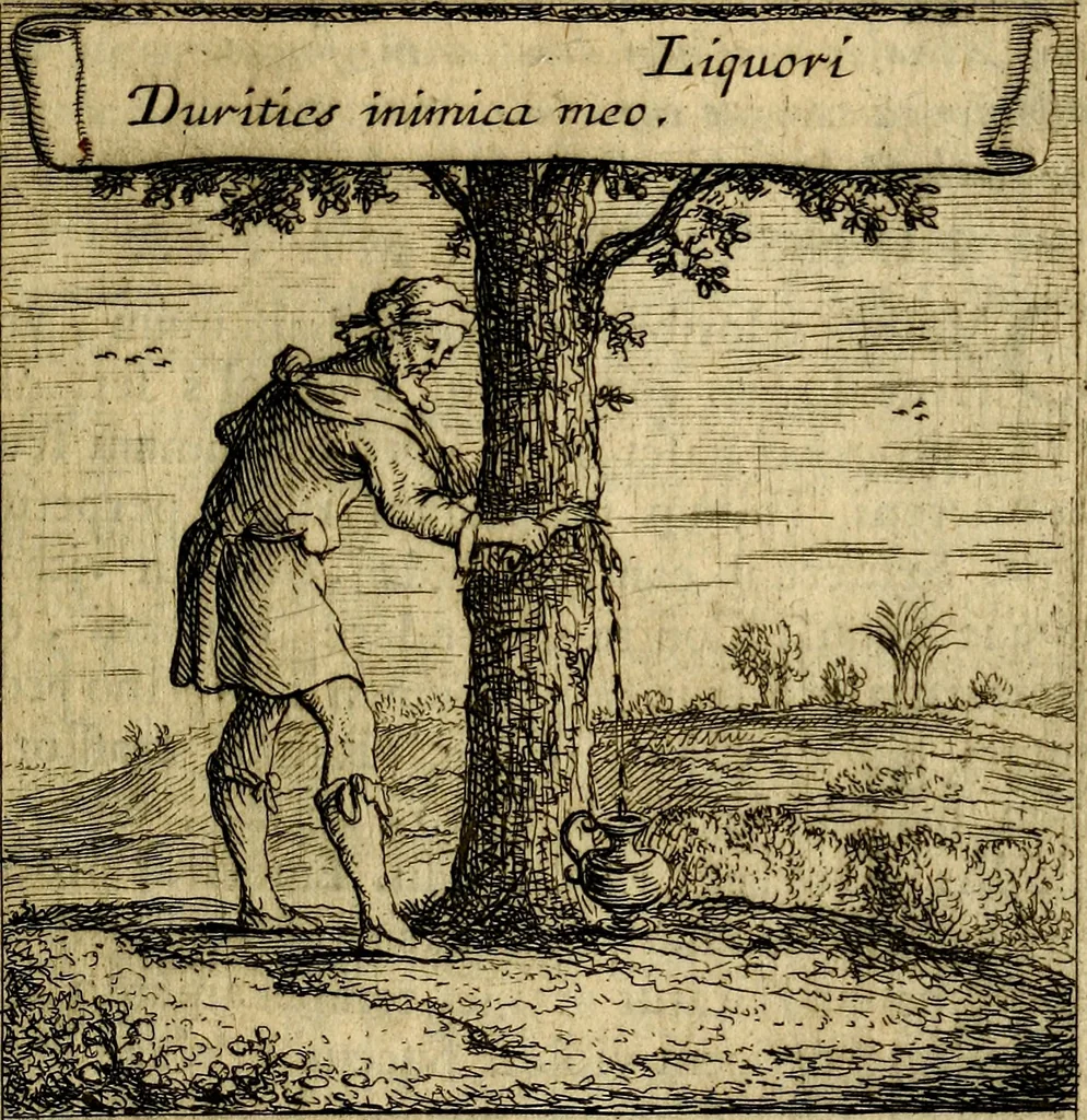 An illustration from Orphevs evcharisticvs. Sive devs absconditvs humanitatis illecebris illustriores mundi partes ad se pertrahens, vltroneas arcanae maiestatis adoratrices, 1657, leaf 636