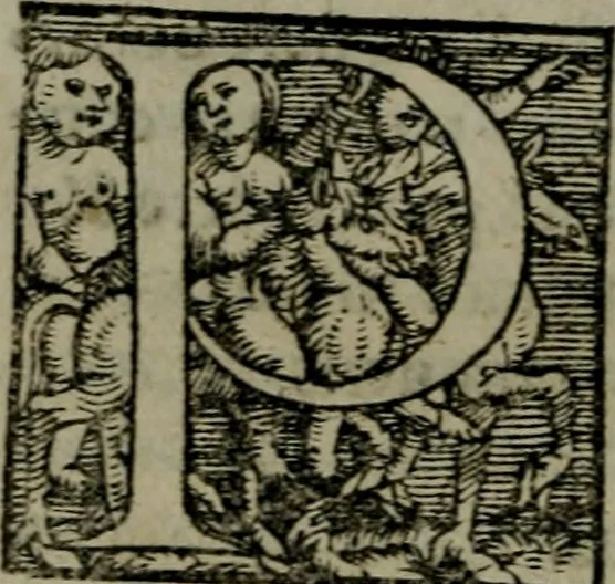 An illustration from Orthodoxa Tigvrinæ Ecclesiæ ministrorum Confessio : illorum et fidem & doctrinam, quam cum Catholica sanctorũ ecclesia communem habent ; continens, in primis autem de Coena Domini Nostri Iesv Christi ; unà cum æqua & modesta responsione ad uanas & offendiculi plenas D. Mart. Lvtheri calumnias, cõdemnationes & conuitia, quæ tum alibi, tum in nouissimo libello suo (quem Breuem de sancto Sacramento Confessionem dixit) potissimum ædita & uulgata sunt, 1545, leaf 15