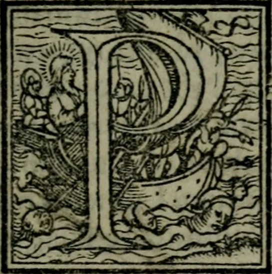 An illustration from Orthodoxa Tigvrinæ Ecclesiæ ministrorum Confessio : illorum et fidem & doctrinam, quam cum Catholica sanctorũ ecclesia communem habent ; continens, in primis autem de Coena Domini Nostri Iesv Christi ; unà cum æqua & modesta responsione ad uanas & offendiculi plenas D. Mart. Lvtheri calumnias, cõdemnationes & conuitia, quæ tum alibi, tum in nouissimo libello suo (quem Breuem de sancto Sacramento Confessionem dixit) potissimum ædita & uulgata sunt, 1545, leaf 212